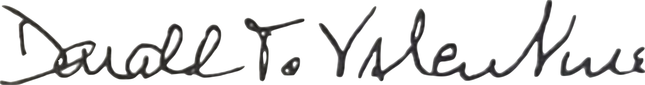 Don Valentine's Signature